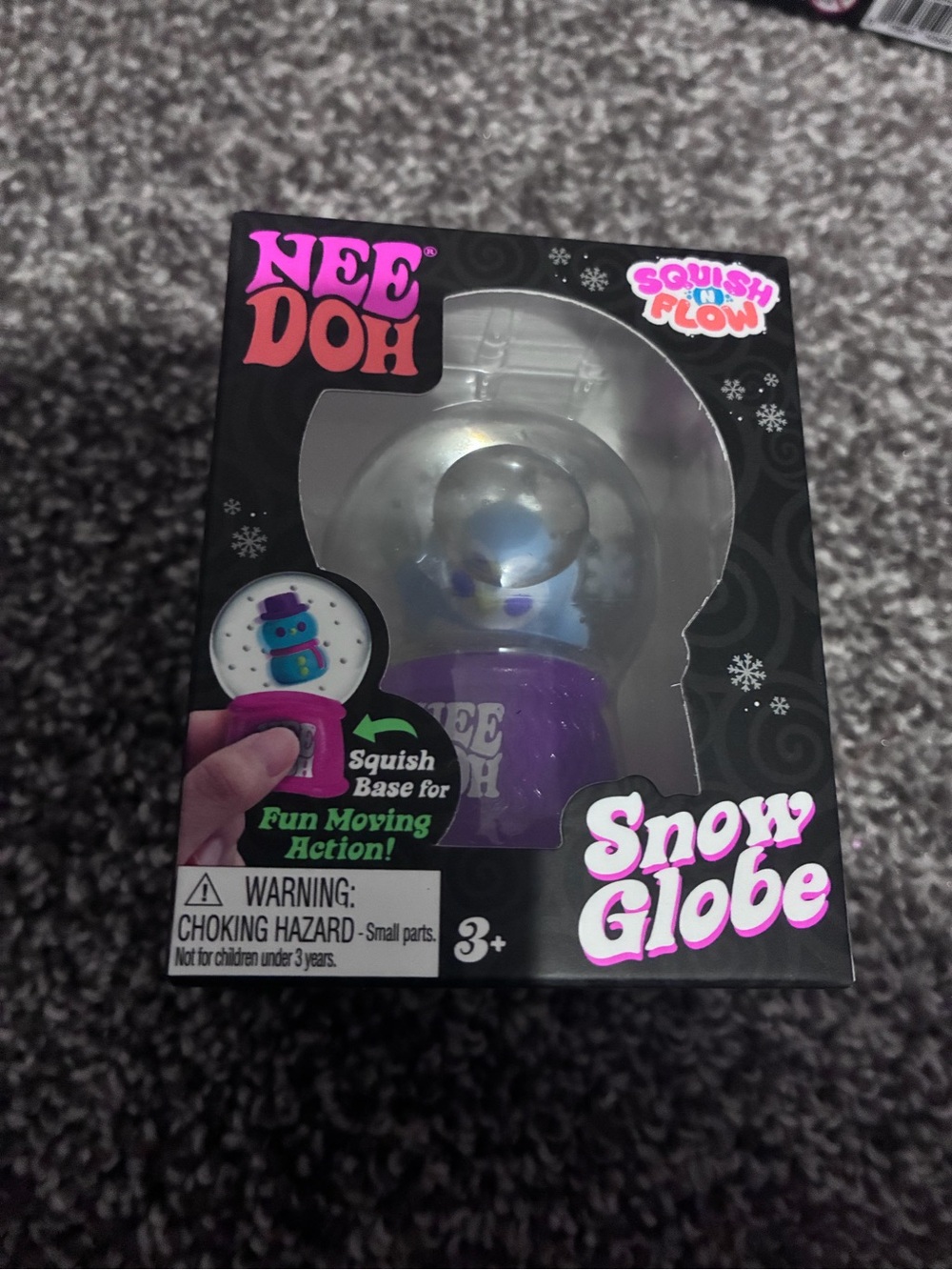 Purple Snow Globe Kids Toy - Squish & Flow